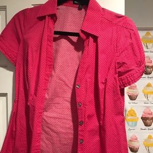 Pink button down
